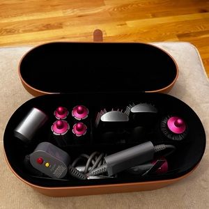 Dyson airwrap complete hair styling tool nickel/fuchsia